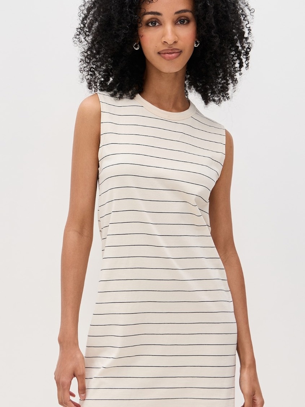 Leset Margo Stripe Sleeveless Mini Dress